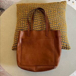 Madewell Rich Tan Leather Tote